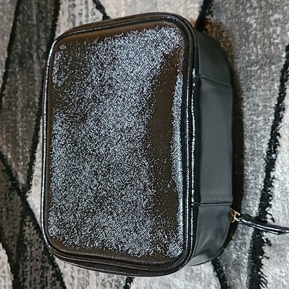 Victoria Secret Signature Black Stripes Make-up Case & Small Pouch - Picture 10 of 16